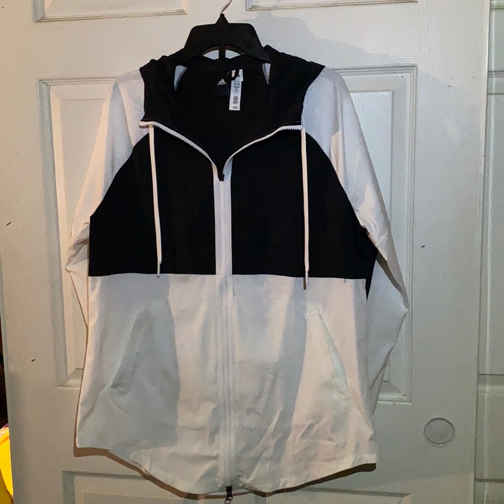 *Lightly Used* Adidas Performance Jacket Black W/… - image 1